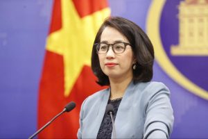 Người phát ngôn Bộ Ngoại giao Phạm Thu Hằng.