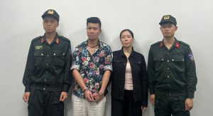 Nguyễn Thị Mai Anh và chồng là Lê Văn Đông. Ảnh: Công an TP Hà Nội